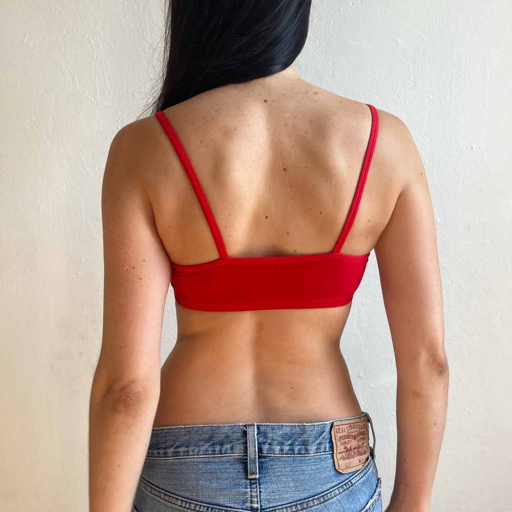 Red Women's Bralette - Picture 5 of 6